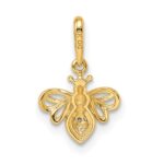 14k Madi K CZ Bumble Bee Pendant - Image 3