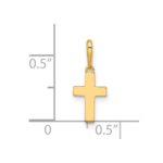 14k Madi K Polished Cross Childrens Charm / Pendant - Image 4