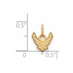 Sterling Silver Gold-plated LogoArt U.S. Air Force Extra Small Pendant - Image 2