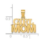 14k Polished GIRL MOM Pendant - Image 4