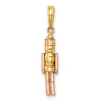 14k with Rose-plating Polished Nut Cracker Charm - Image 3