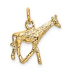 14k Solid Polished 3-D Giraffe Charm - Image 3