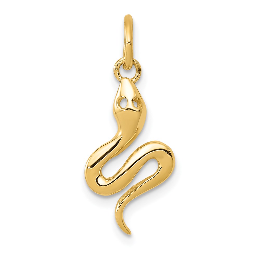K1009.jpg 14k Solid Polished Snake Charm - Image 1