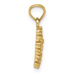 14k Polished CZ Our Lady of Guadalupe Charm Pendant - Image 2