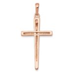 14k Rose Gold Cross Pendant - Image 4