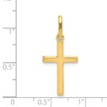 14k Hollow Cross Pendant - Image 3