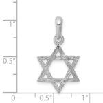 14k White Gold Star Of David Pendant - Image 4
