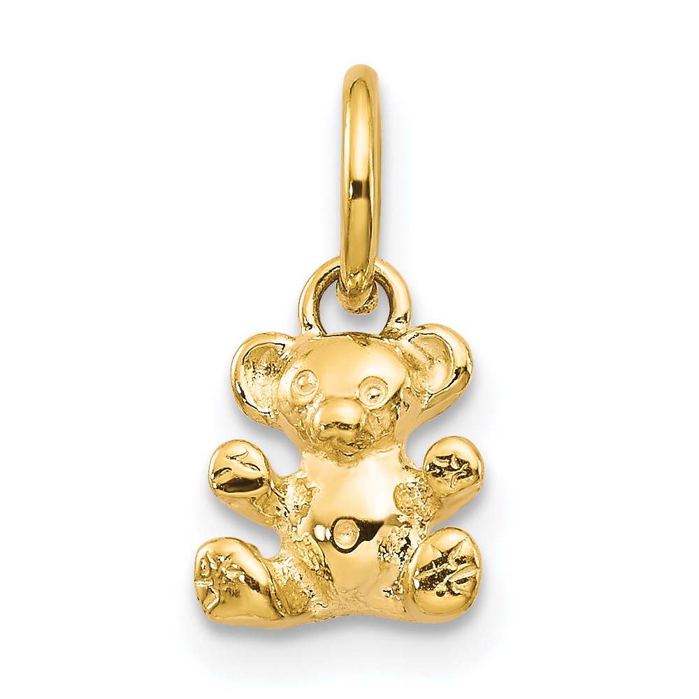 K1325.jpg 14k Polished Teddy Bear Charm - Image 1
