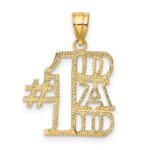 14k #1 DAD Charm - Image 3