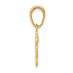 14k SISTER with Rose Pendant - Image 2