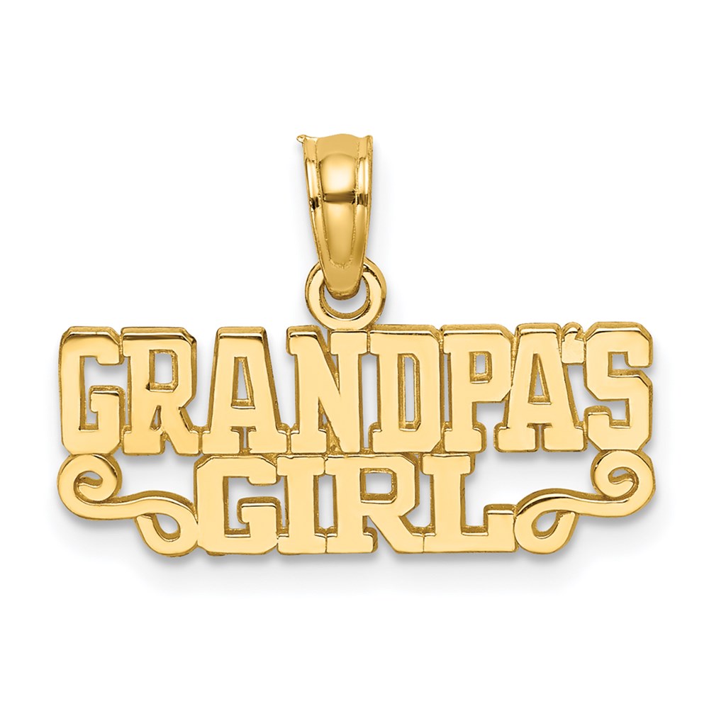 K2698.jpg 14k GRANDPAS GIRL Charm - Image 1