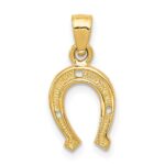 14K Horseshoe Pendant