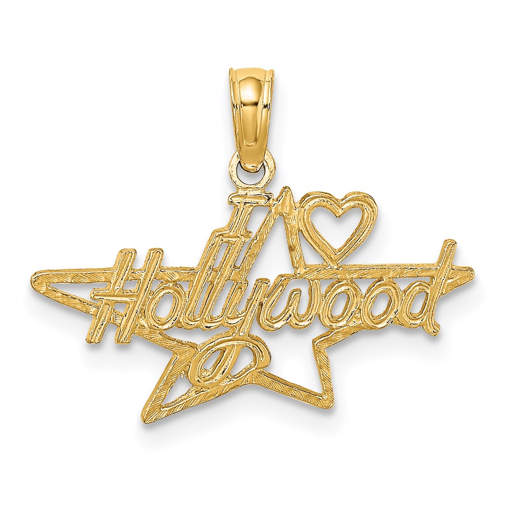 K2786.jpg 14k I HEART HOLLYWOOD Star Charm - Image 1