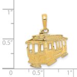 14k Cable Car Pendant - Image 4