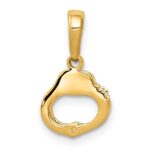 14k 2-Piece Handcuffs Pendant - Image 4