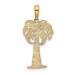 14k Palm Tree Pendant - Image 3