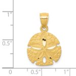 14K Sand Dollar Pendant - Image 4