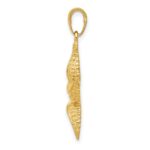 14k Textured Starfish Pendant - Image 2