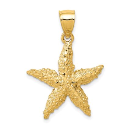 14K Starfish Pendant
