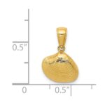 14k Small Clam Shell Pendant - Image 4