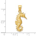 14K Seahorse Pendant - Image 4