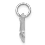 14k White Gold Hammerhead Shark Charm - Image 2