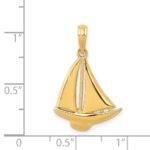 14k Sailboat Pendant - Image 4