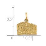 14k Swiss Cheese Charm - Image 4