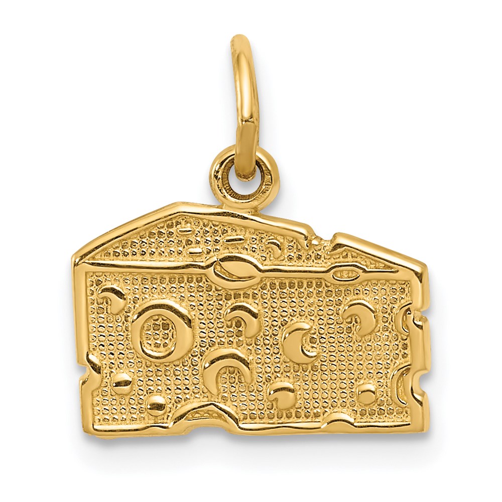 K3145.jpg 14k Swiss Cheese Charm - Image 1