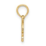 14k Textured Mini Snail Charm - Image 2