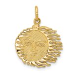 14k Flaming Sun Charm