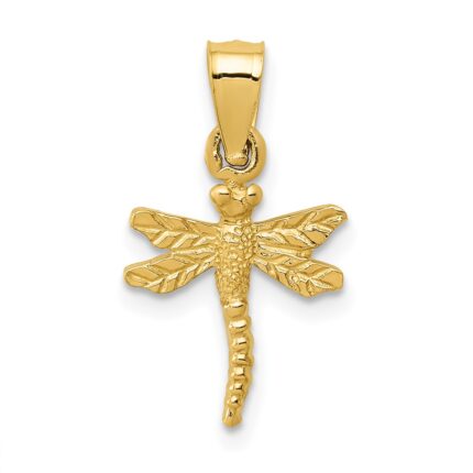 14K Dragonfly Pendant