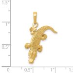 14k Alligator with Moveable Mouth Pendant - Image 4