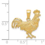 14k Rooster Pendant - Image 3