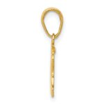 14k Textured Elephant Pendant - Image 2