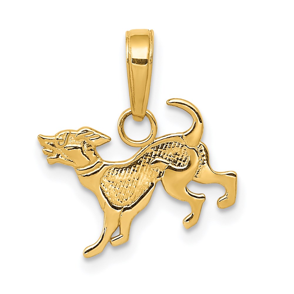 K3424.jpg 14k Dog Pendant - Image 1