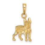 14k Boston Terrier Dog Pendant - Image 4