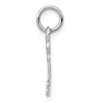 14K White Gold Key Letter B Initial Charm - Image 2