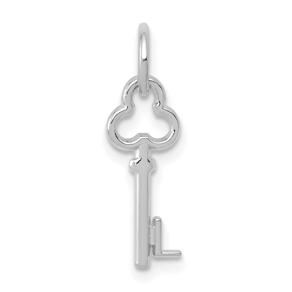 K3434L.jpg 14K White Gold Key Letter L Initial Charm - Image 1