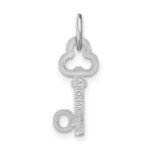 14K White Gold Key Letter O Initial Charm - Image 4