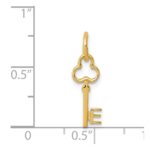 14k Key Letter E Initial Charm - Image 4