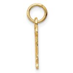 14k Key Letter R Initial Charm - Image 2