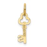 14k Key Letter S Initial Charm - Image 3