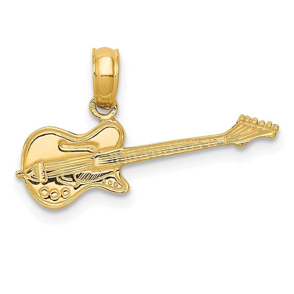 K3512.jpg 14k Electric Guitar Pendant - Image 1