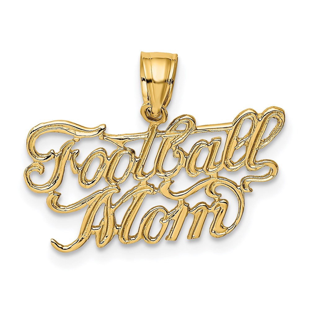 K3597.jpg 14K FOOTBALL MOM Charm - Image 1
