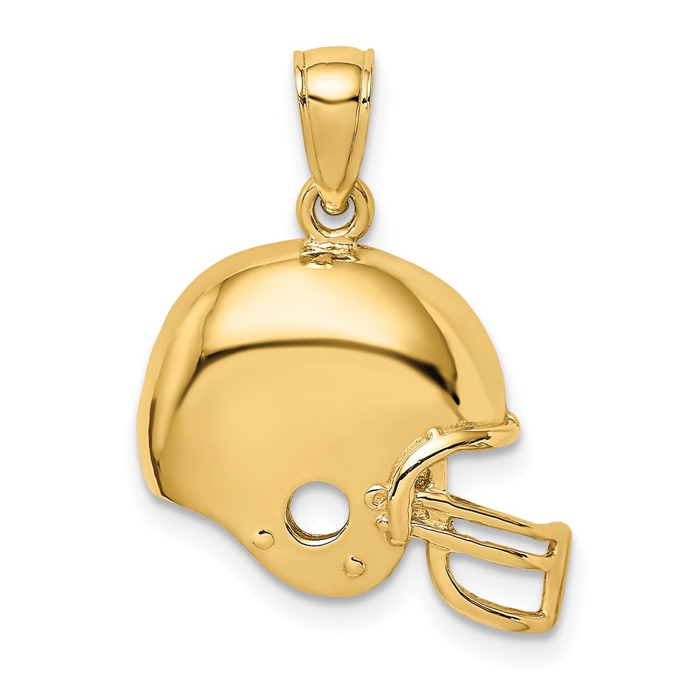 K3603.jpg 14k Football Helmet Charm - Image 1