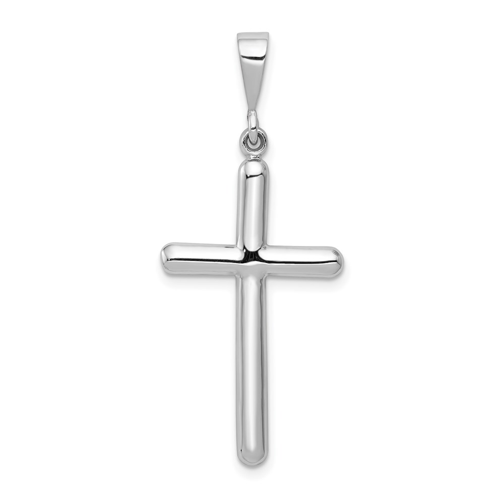 K362.jpg 14k White Gold Cross Pendant - Image 1