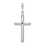 14k White Gold Cross Pendant