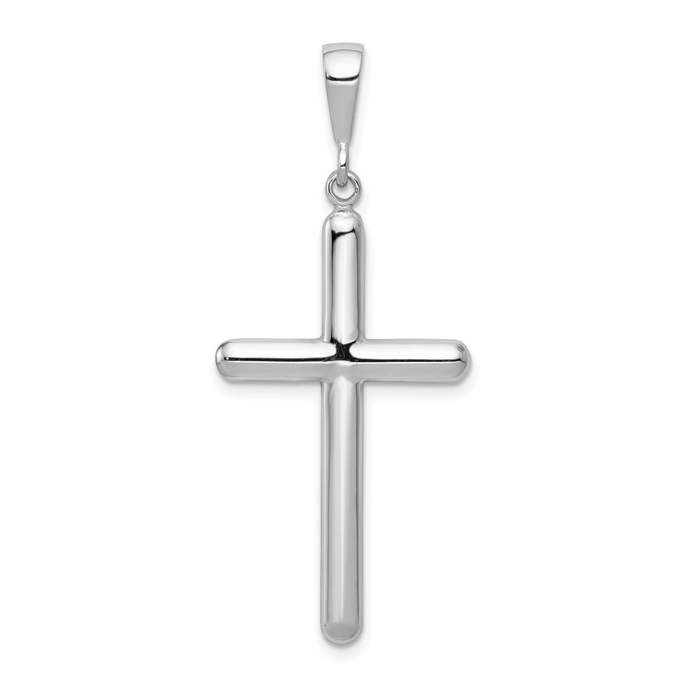K363.jpg 14k White Gold Cross Pendant - Image 1