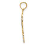 14K and White Rhodium LOVE Angel Pendant - Image 2